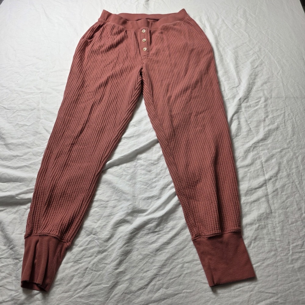Old Navy Women's Thermal Pajama Pants Sleep Lounge Jogger Waffle Knit small